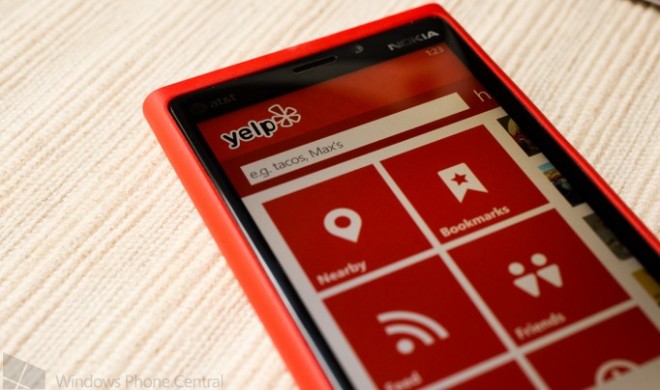 Yelp Review On Phone